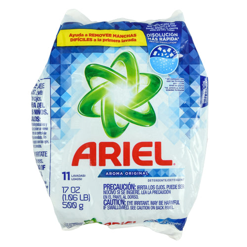 ariel powder detergent 17 oz 500 gr -- 24 per case