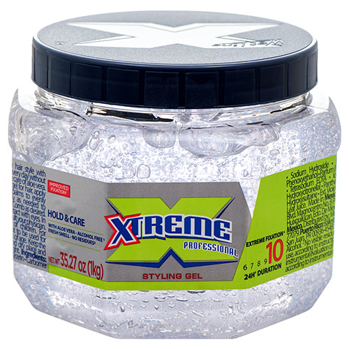 xtreme hair gel jumbo clear - 35.2z -- 6 per case