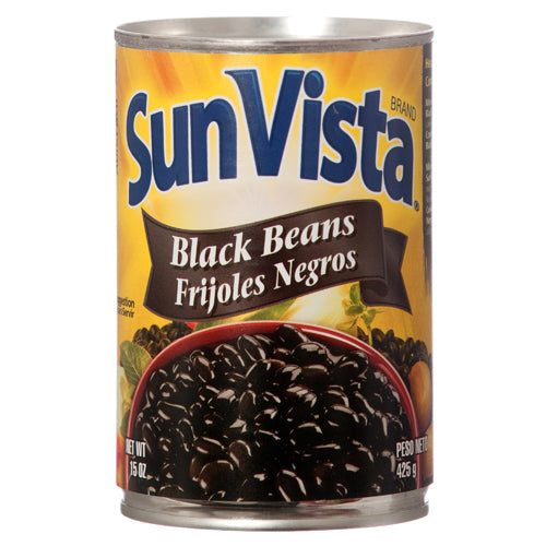 sun vista black beans - 15 oz  -- 12 per case