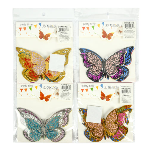 party butterfly decoration -- 12 per box