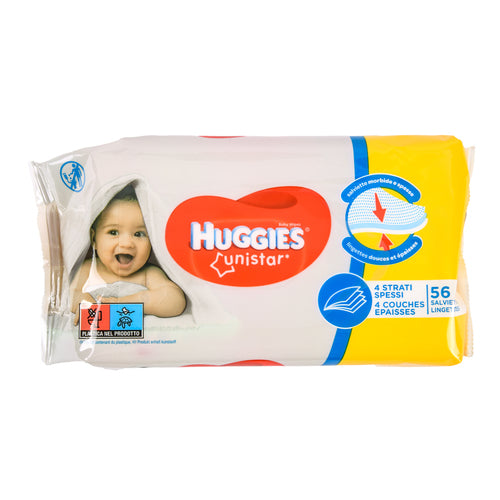 huggies baby wipe unistar 56 ct -- 10 per case