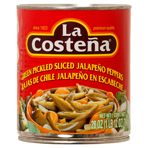 la costena sliced jalapeno 28 oz -- 12 per case