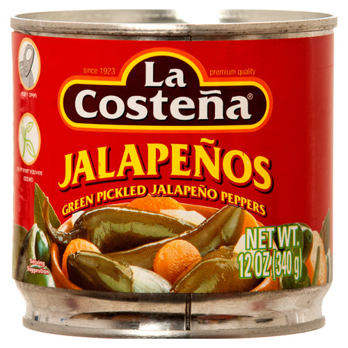 la costena whole jalapenos - 12 oz -- 12 per case