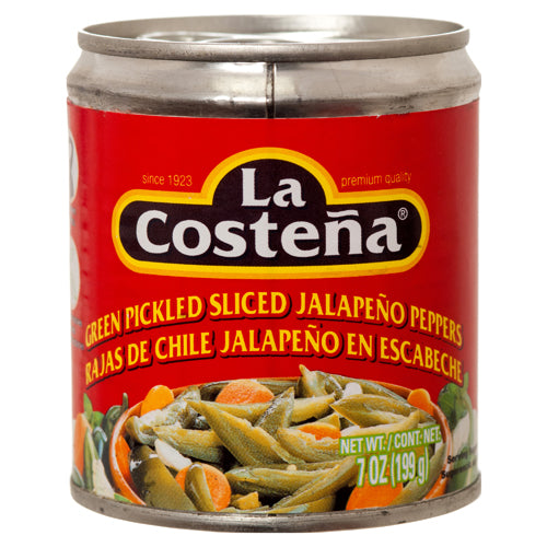 la costena sliced jalapeno - 7 oz -  -- 24 per case