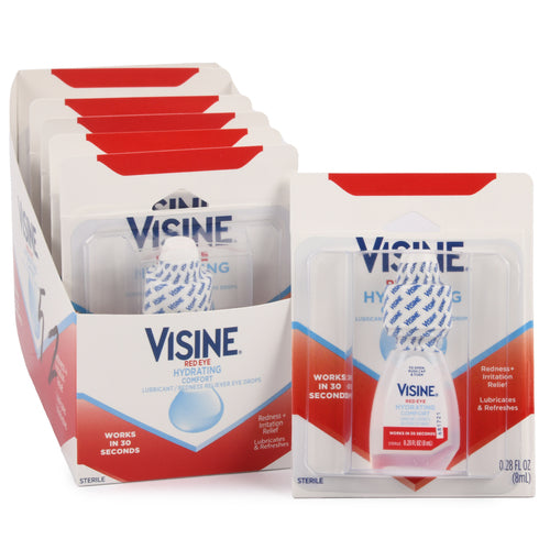 visine red eye hydrating comfort drops .28z -- 6 per box