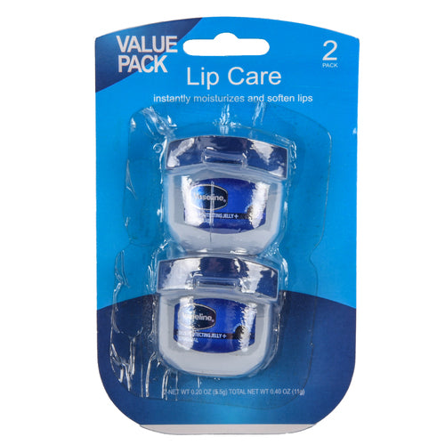 vaseline petroleum jelly lip care 5.5gr 2pk -- 48 per case