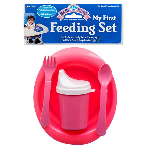 baby feeding set - bowl, spoon & fork -- 12 per box