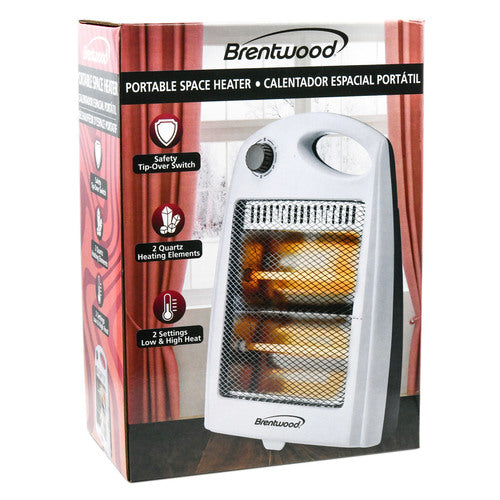 hw electric radiant heater 800w white -- 6 per case