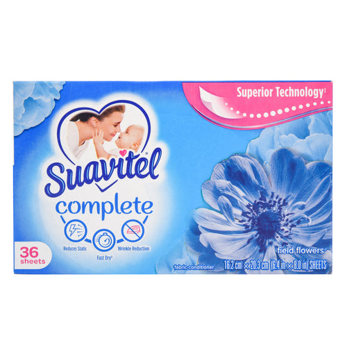 suavitel fabric sheet field flowers 36 ct -- 12 per case