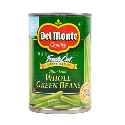 del monte whole green beans 14.5 oz -- 12 per case