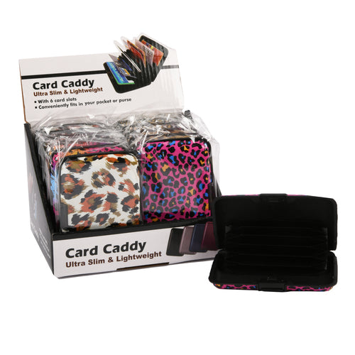 card caddy slim light asst leopard design -- 12 per box