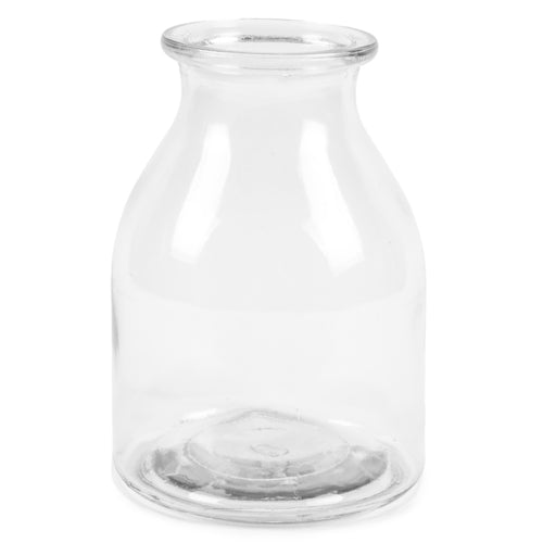 nuvalu glass vase 7.09 tall clear -- 12 per case