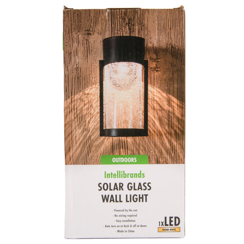 solar glass wall light led -- 12 per case