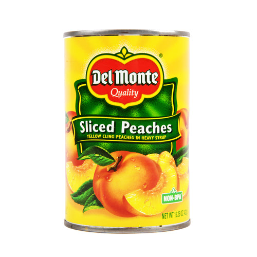 del monte sliced yc peaches 15.25 oz -- 12 per case