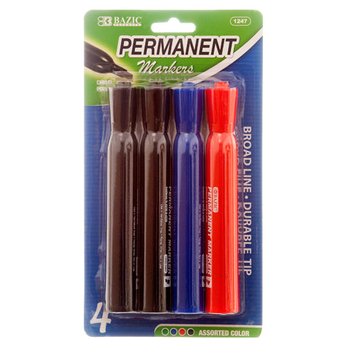 bazic markers 3pc assorted colors  -- 24 per box