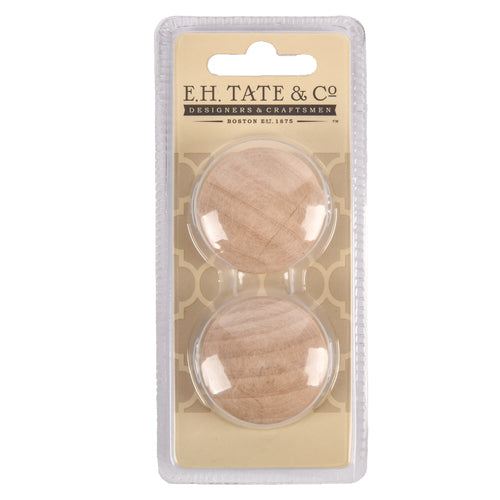 cabinet knob round wood 2 pk -- 24 per case