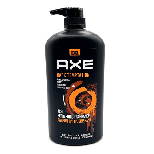 axe body wash dark temptation scent 1 lt -- 12 per case