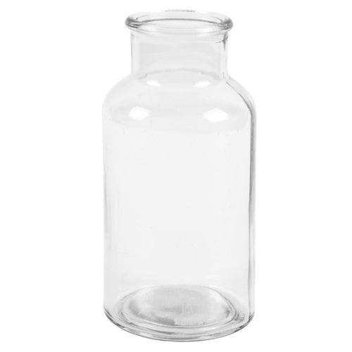 nuvalu glass vase 6.3 tall clear -- 12 per case