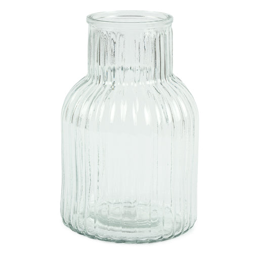 nuvalu glass vase 7.87 tall clear -- 12 per case