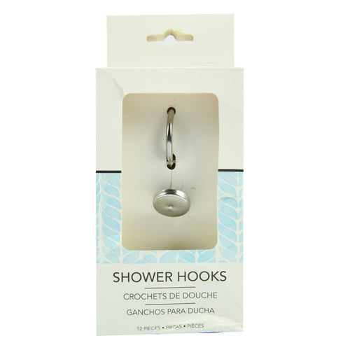 shower hooks chrome -- 32 per case