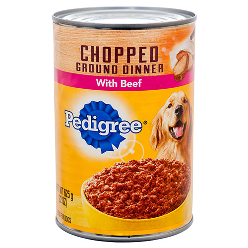 pedigree chopped beef & liver dinner -  -- 12 per case