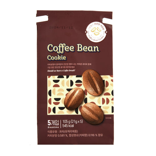 coffee bean cookie 5pk 105g -- 32 per case