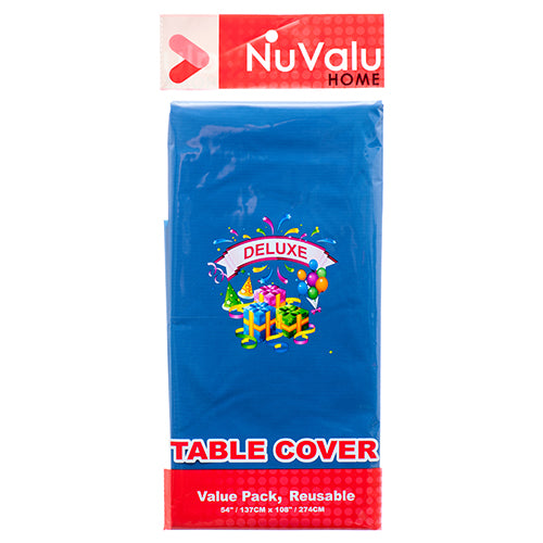 nuvalu table cover - royal blue - deluxe peva 0.09mm - 54 in x 108 in -- 24 per box