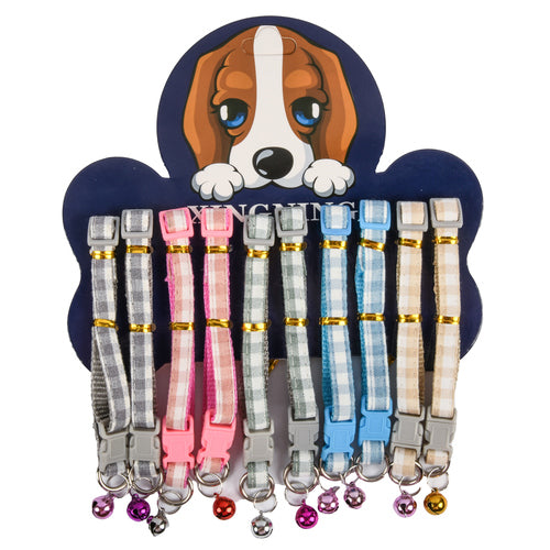 dog collar w bell asst color -- 10 per box