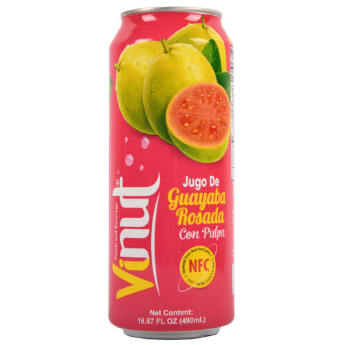 vinut pink guava juice w pulp 16.57oz -- 24 per case