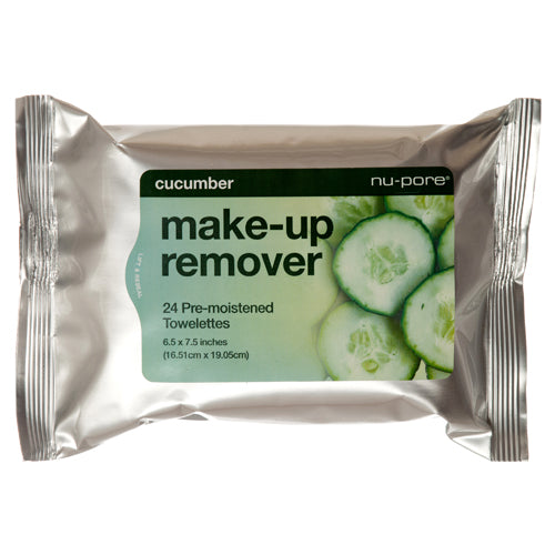 make-up remover wipes - cucumber extract  -- 24 per case