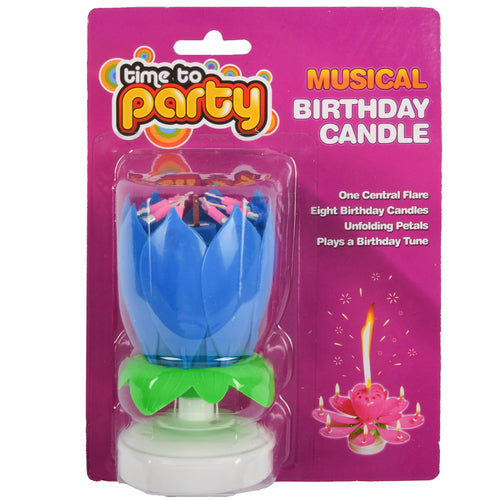 birthday candle musical asst clr -- 50 per case