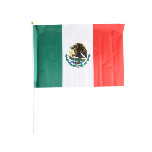 mexican flag 12 x 15 in w car window holder -- 12 per box