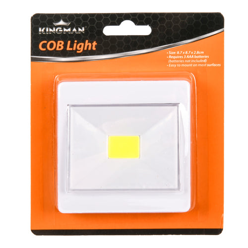 kingman cob wall light w switch sq. battery operated -- 24 per box