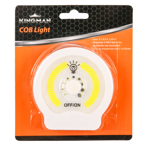 kingman cob wall light w turn switch rd battery operated -- 24 per box