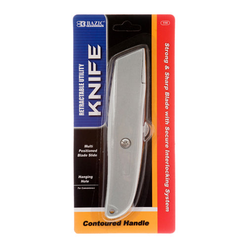 knife utility single multi purpose silver -- 24 per box