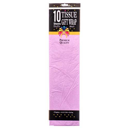 lavender tissue wrap - 10 ct -- 12 per box