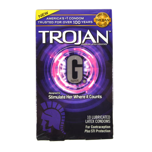 trojan condoms g spot 10 pk -- 48 per case