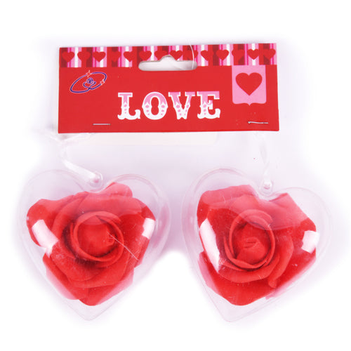 hv valentine deco ornament hearts -- 36 per case