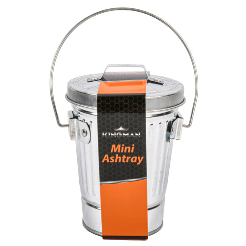 mini ashtray iron trashbin shape -- 16 per case