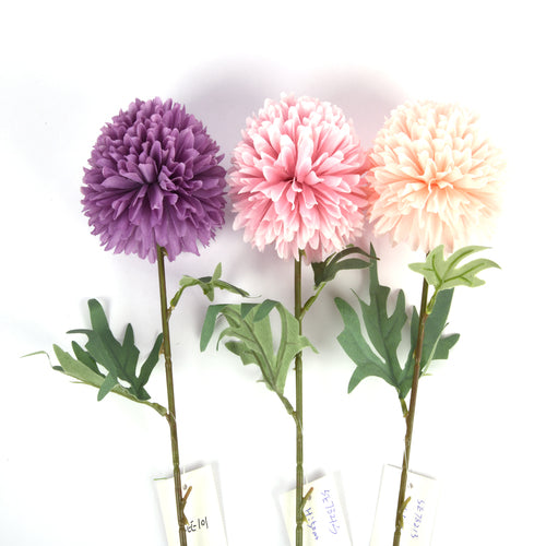 artificial flower branch 50cm w asst colors -- 12 per box