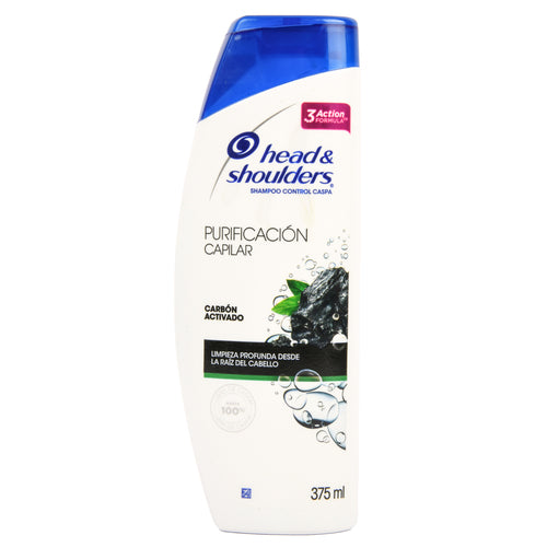 head shoulders shampoo carbon activado 375ml -- 12 per case