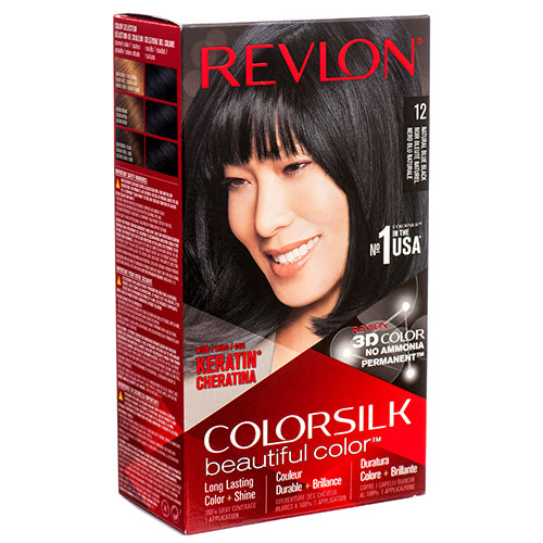 colorsilk 12 #blue black - permanent hair dye -- 12 per case