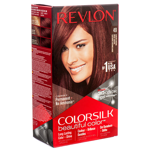 colorsilk 49 auburn brown hair dye - -  -- 12 per case