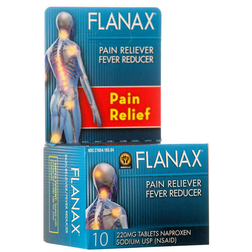 flanax pain relief 10ct tablets -- 24 per case