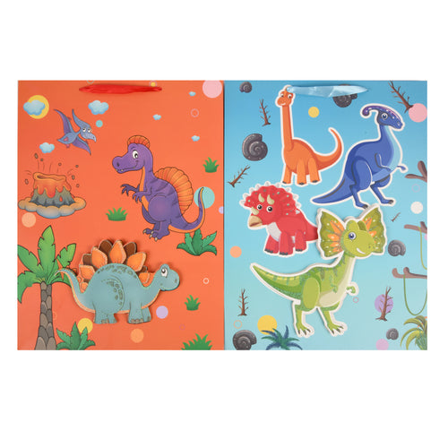 gift bag dinosaur lg asst design -- 12 per box