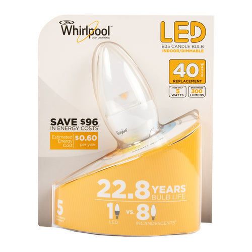 whirlpool 5w bulb -- 5 per box