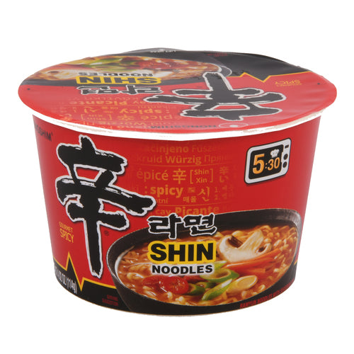 nongshim big bowl noodle 4.02 shin ramyun spicy -- 6 per case