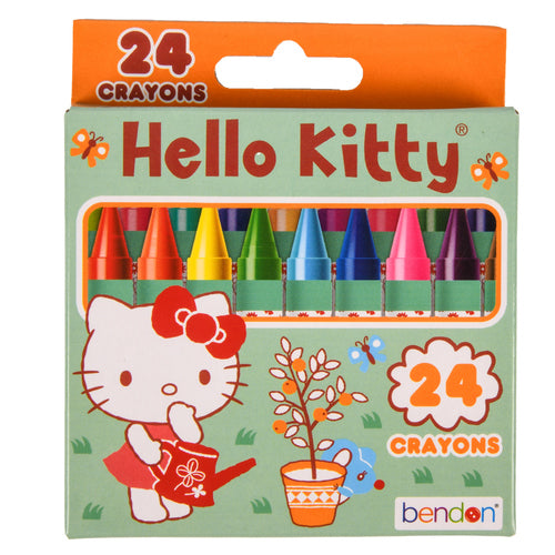 hello kitty crayons 24 ct -- 24 per case