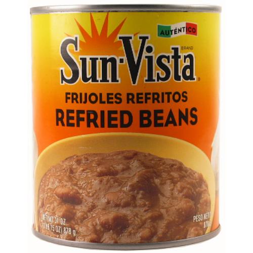 sun vista refried beans 31z 3y -- 12 per case