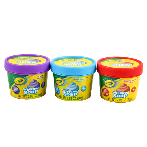 crayola whipped soap asst colors 2.82 oz -- 24 per case